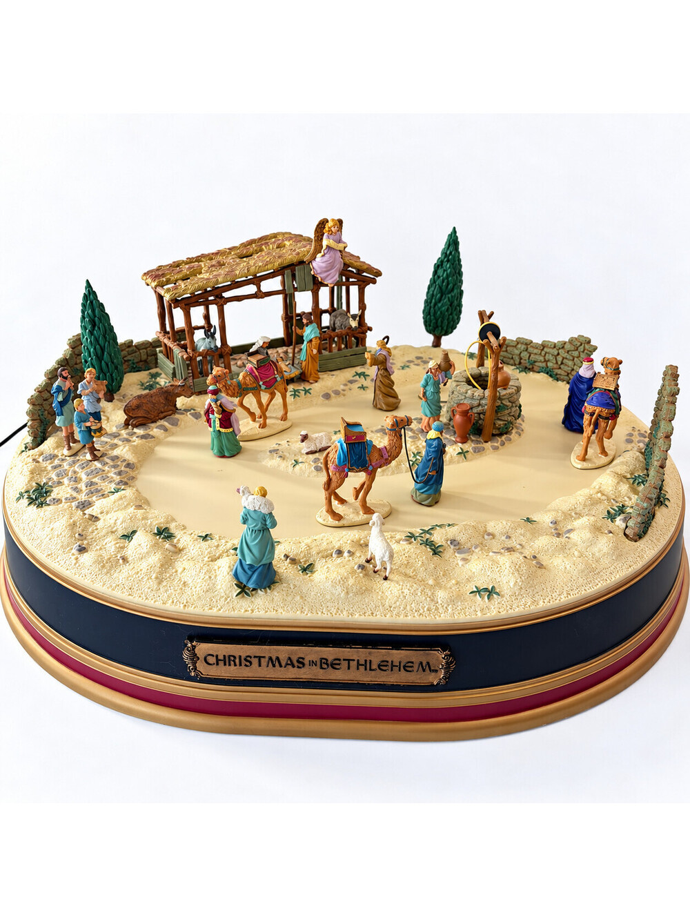 Vintage Mr Christmas Christmas In Bethlehem Animated Nativity 32 Piece Musical